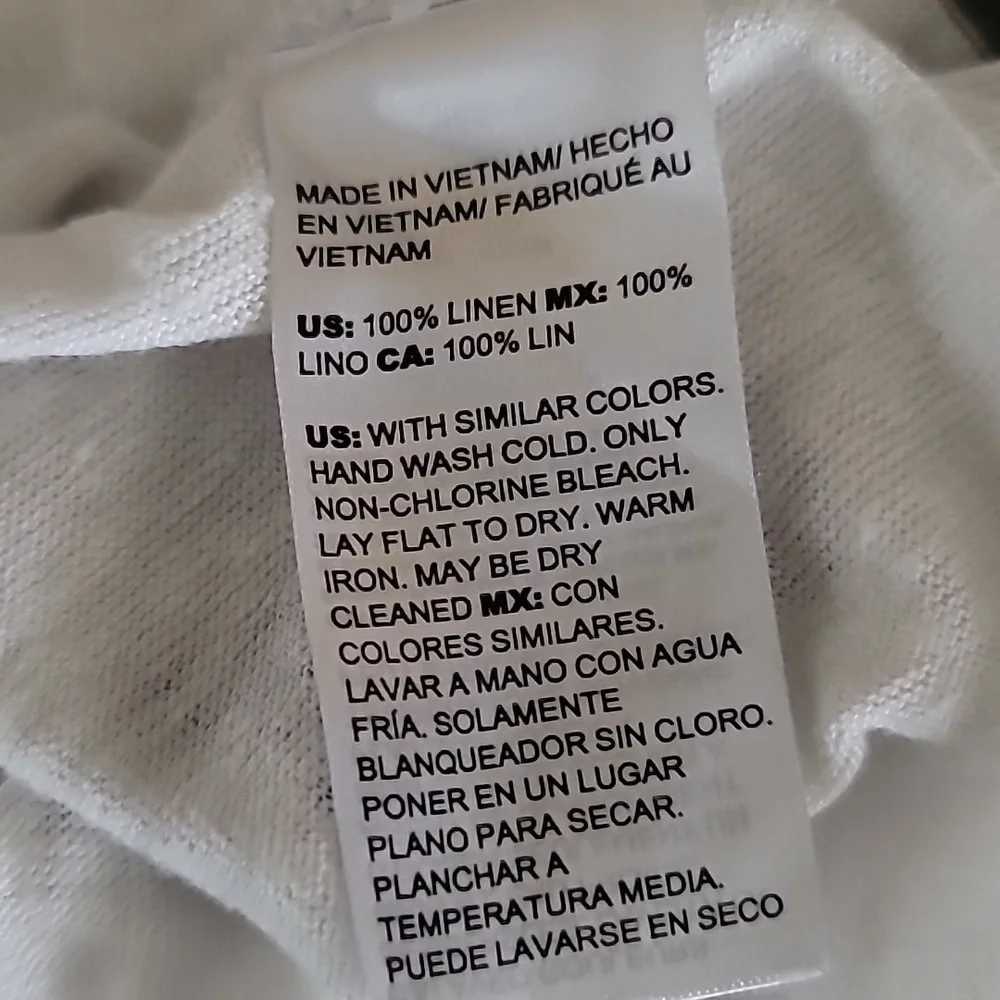 Chico's Boatneck  100% Linen Women Pullover Top XL - Picture 5 of 10